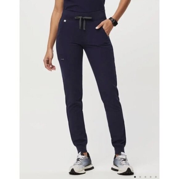 Figs Women's Sz XXL Navy Blue Zamora Technical Collection Scrub Pants Joggers - Picture 1 of 9